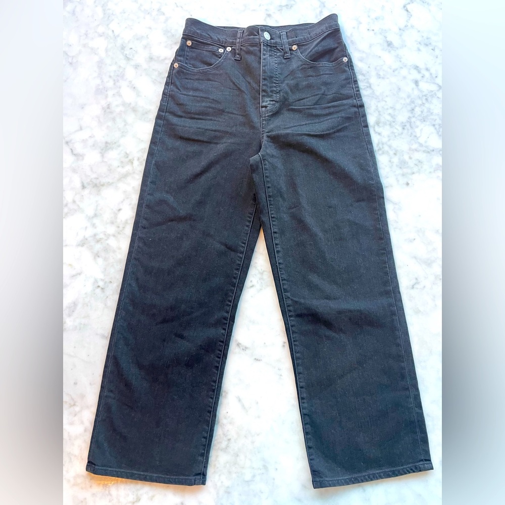 Madewell slim wide-leg crop